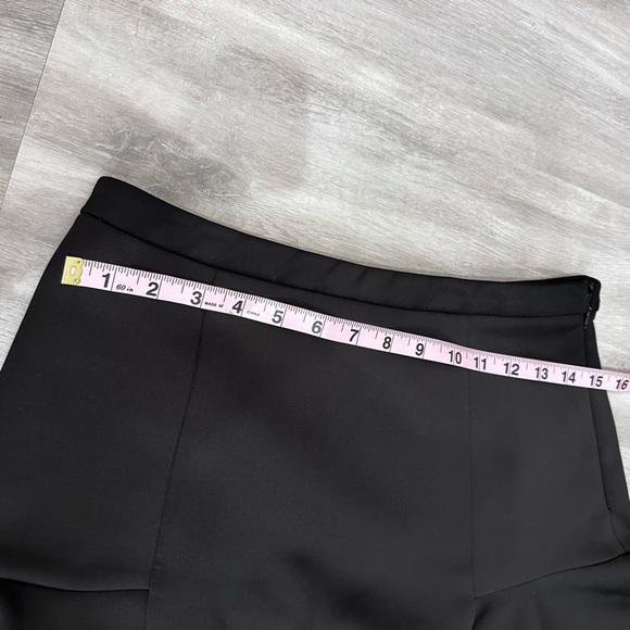 Topshop Peplum Scuba Skirt 6 Black - Picture 6 of 6